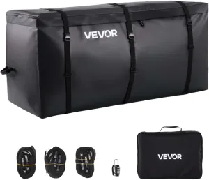 VEVOR Hitch Cargo Carrier Bag, Waterproof 840D PVC, 59.84 x 24.02 x 30.63 in (25 Cubic Feet), Heavy Duty Cargo Bag for Truck Bed Storage with Reinforced Straps, Suitable for Car SUV Vans Hitch Basket