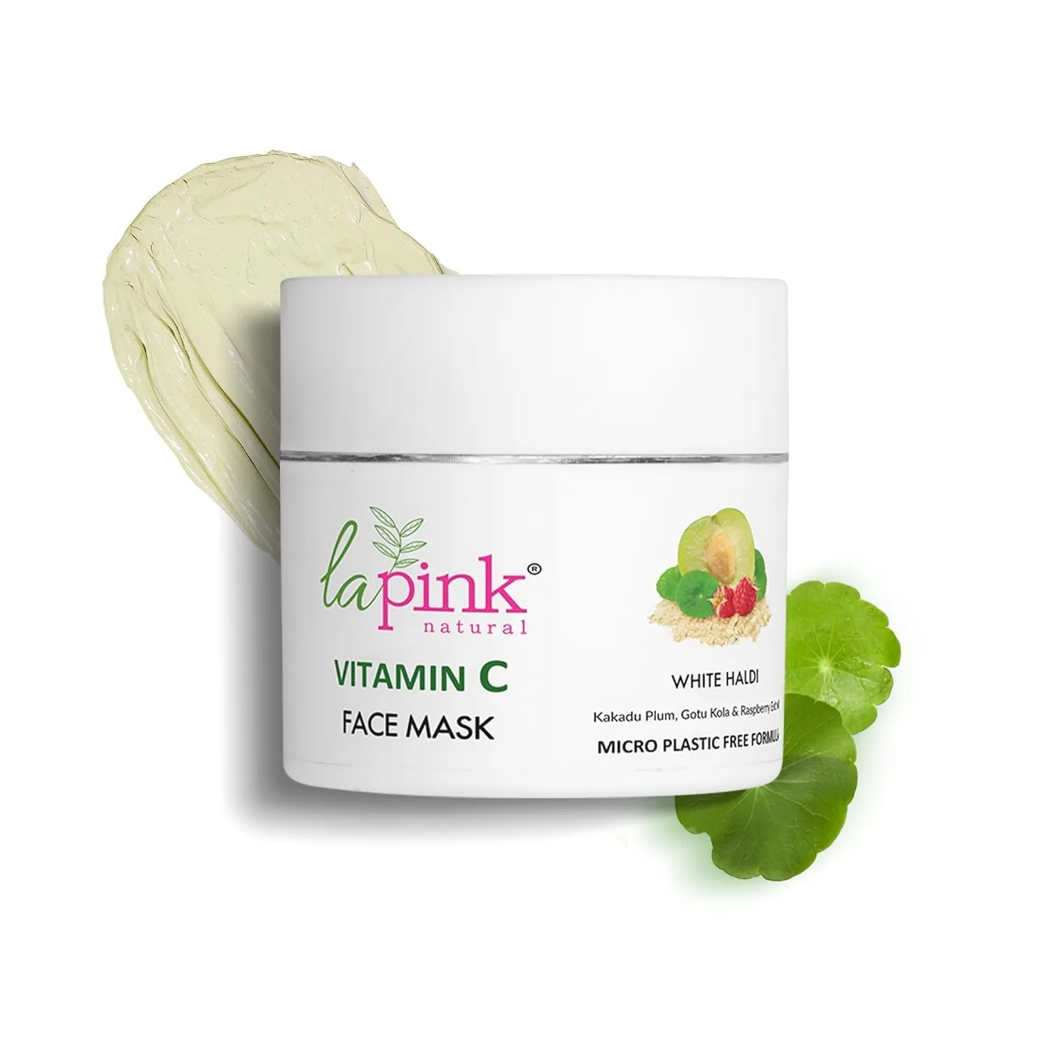 Vitamin C Face Mask with White Haldi & Kakakdu Plum | For Glowing Bright Skin | Microplastic Free Formula | All Skin Types | 100gm