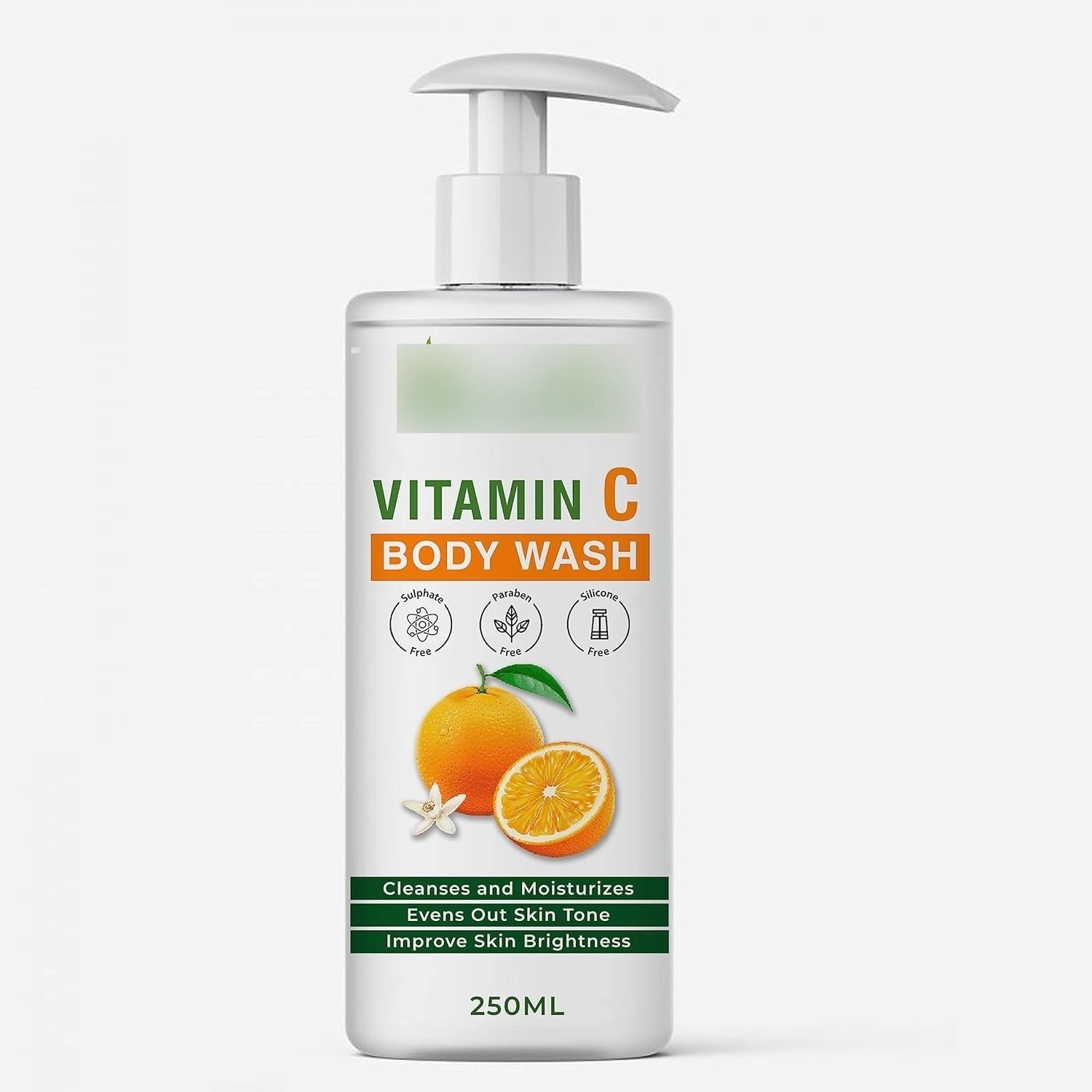 Vitamin C Body Wash Refreshing Shower Gel for Deep Cleansing | For Instant Cooling, Odor Protection & Improves Skin texture | 250ml
