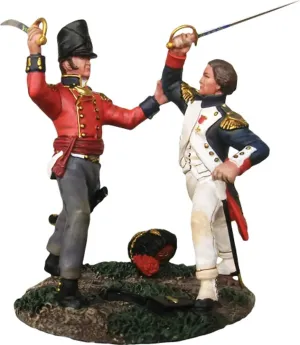 W. Britain Napoleonic French 36203 French and British Officers Fighting 1:30 Scale Metal