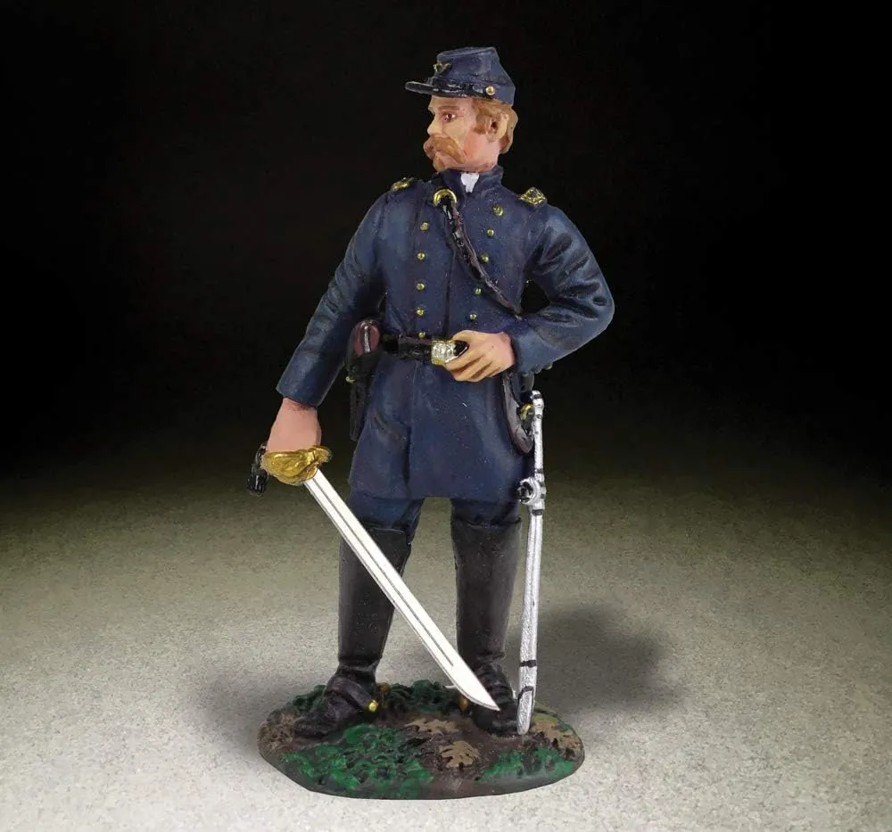 W. Britain's American Civil War 31153A Union Colonel Joshua Chamberlain 1:30 Scale Pewter