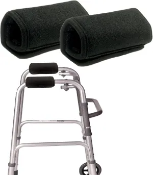 Walker Hand Grip Covers Pads, Elderly Disabled Cushion Memory Foam Core Padding for Rollator Handle, Soft & Comfort, 2 Pcs