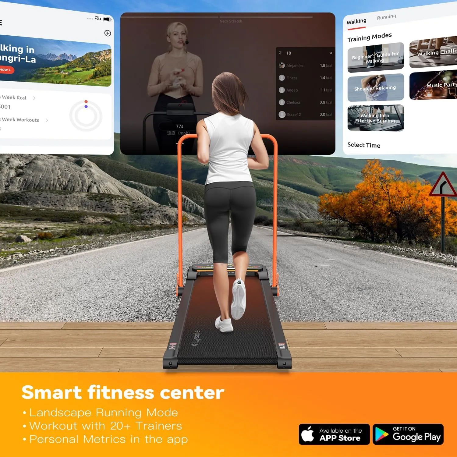 Walking Pad Treadmill with Incline,Treadmills for Home and Office,340 Lb Capacity,4 in 1 Portable Under Desk Treadmill with APP and Remote Control,Large LED Display