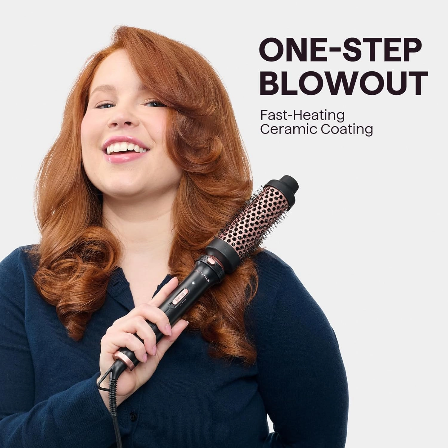 Wavytalk 5 in 1 Curling Iron,Curling Wand Set with Curling Brush and 4 Interchangeable Ceramic Curling Wand(0.5”-1.25”),Instant Heat Up,Include Heat Protective Glove & 2 Clips (Pink)