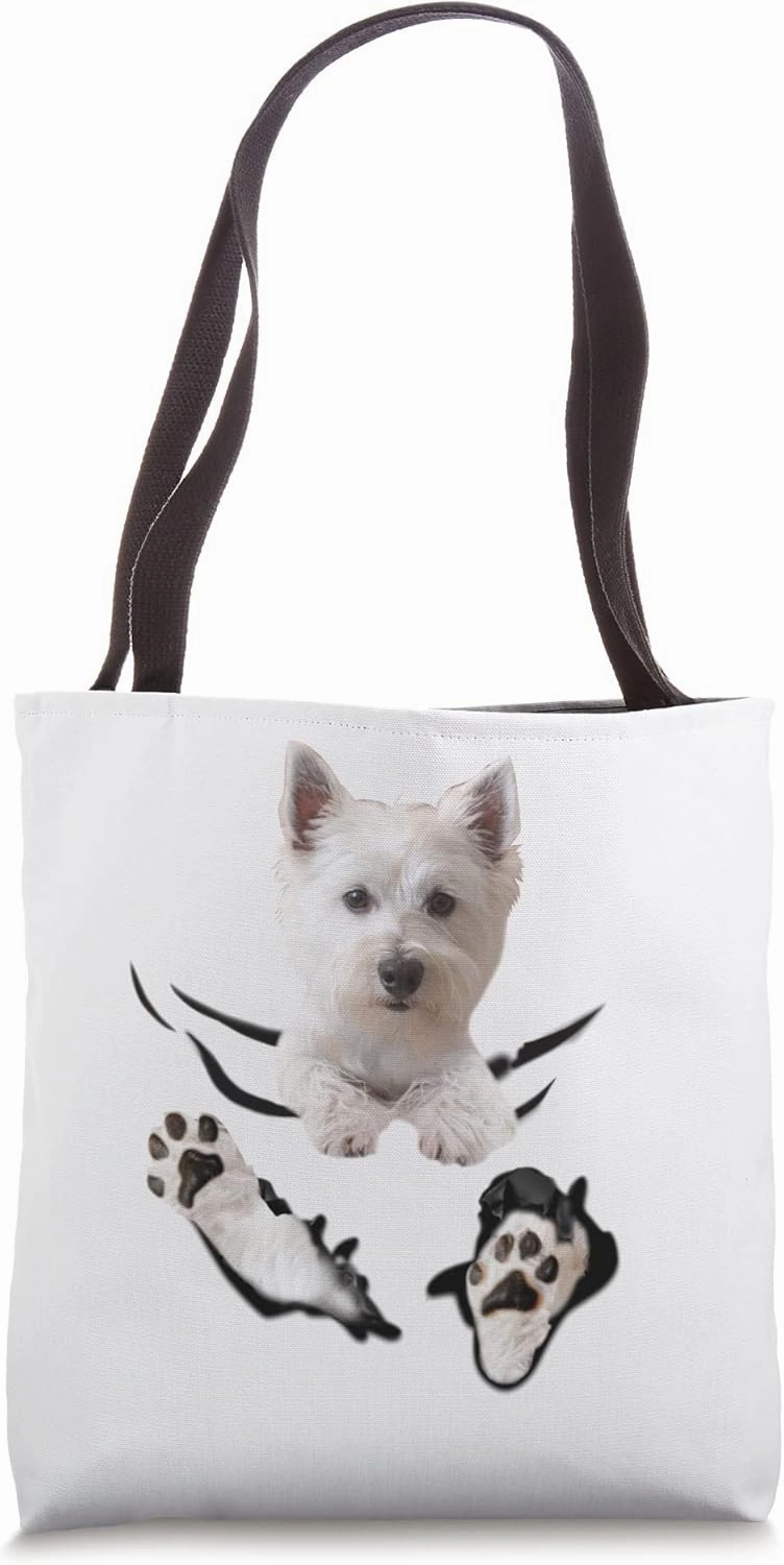 West Highland Puppy Breakthrough Tote Bag