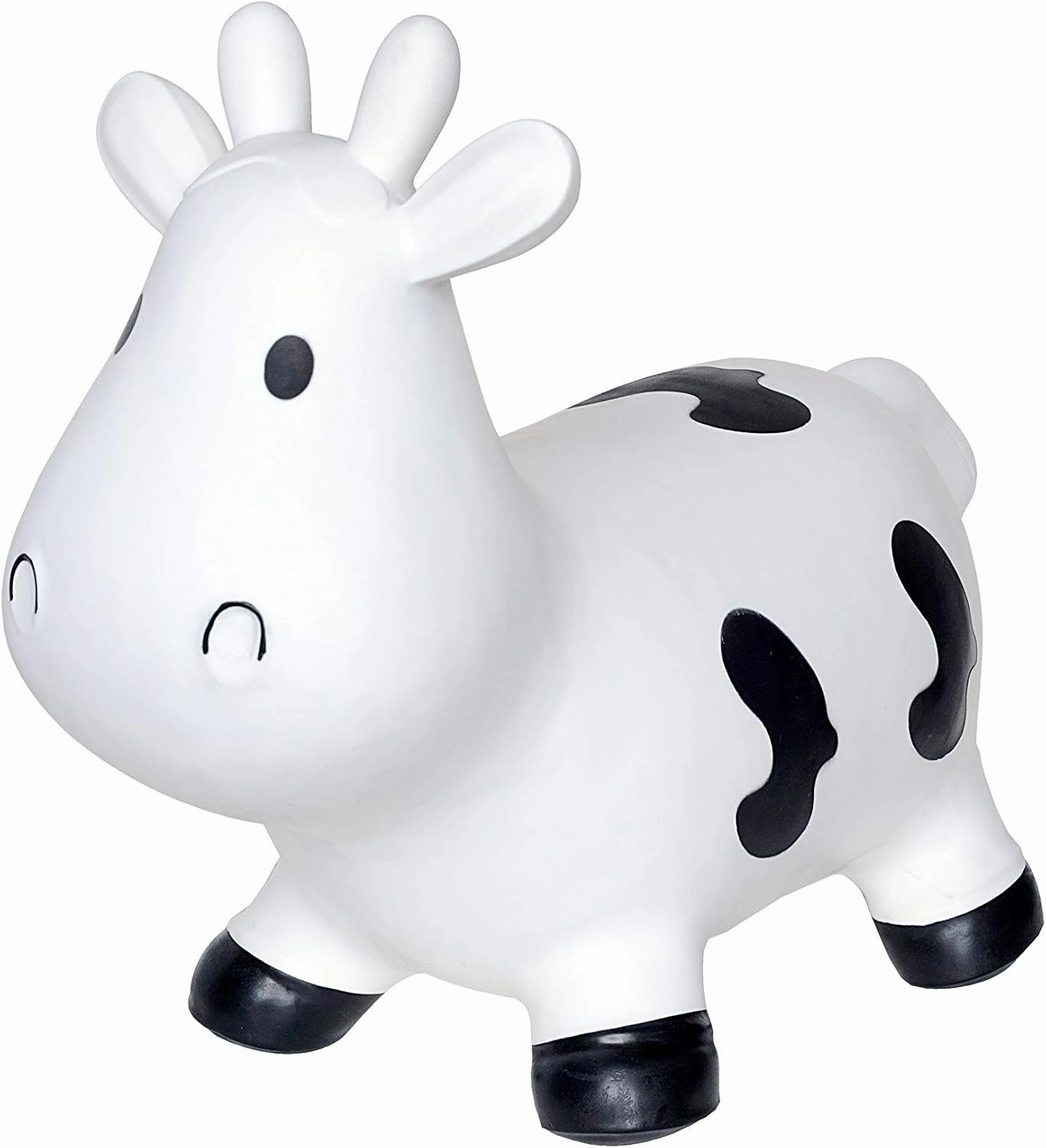 White Cow Bounce & Ride-on Inflatable Hopper Toddler Toy with Pump