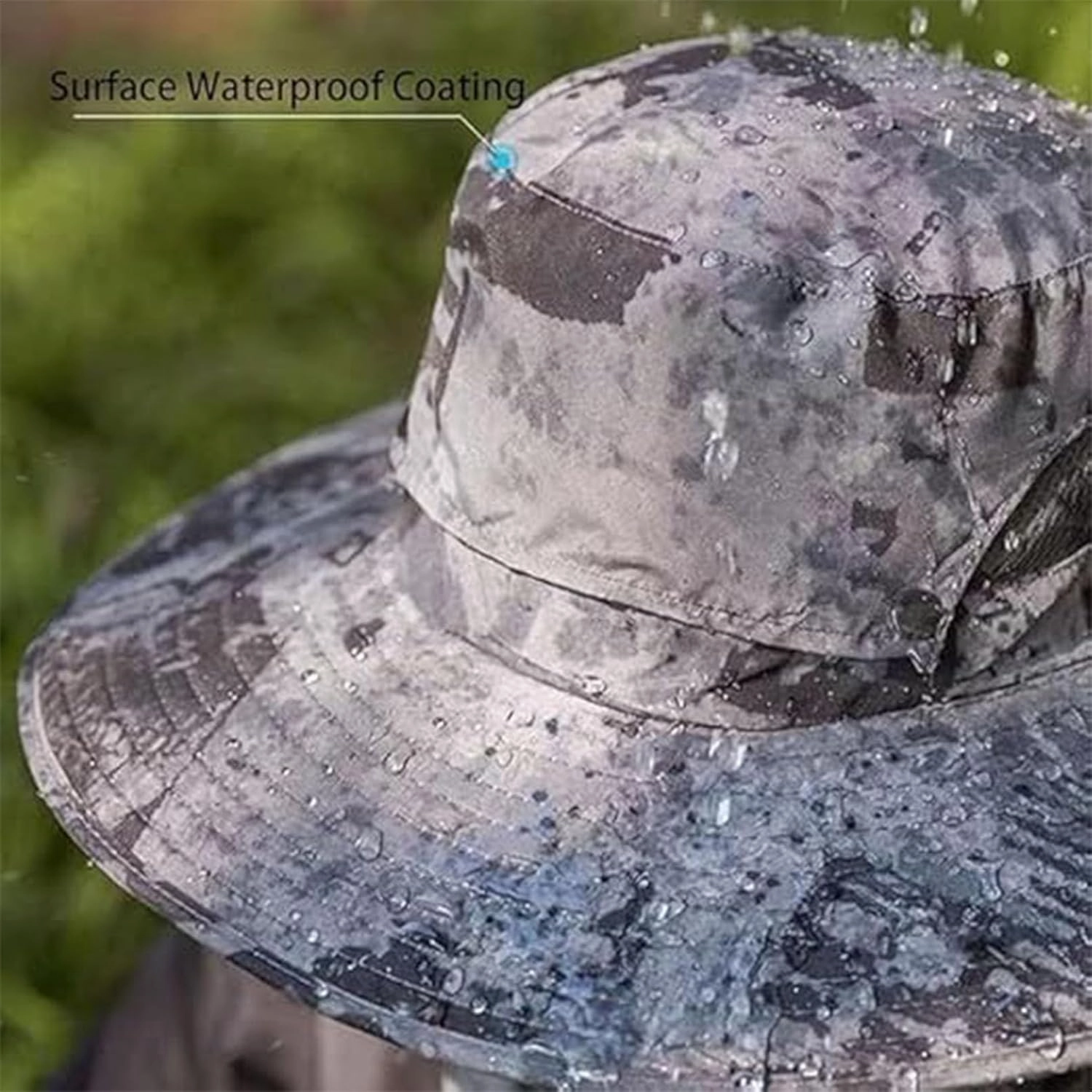 Wide Brim Solar Fan Hat, Hat with 2 Solar Power Fan, Bucket Hats for Men Women, Fans Built in