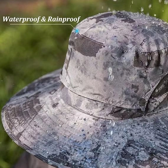 Wide Brim Solar Fan Hat Outdoor Sun Hat with 2 Solar Fan Fishing Hat,Removable & USB Charging Fan,UPF 50  Bucket Beach Hat
