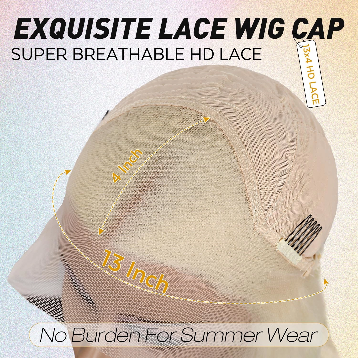 WIGNEE 13x4 Blonde Lace Front Wigs Pre-Plucked Natural Synthetic Kanekalon Lace Front Wig Layered Body Wave Wig Wear And Go Free Part Glueless Lace Front Wigs For Black Women,26" Blonde