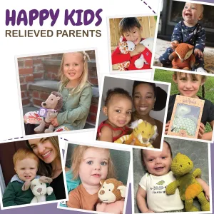 WILD BABY Weighted Stuffed Animals - Microwavable Plush Toy with Calming Lavender - Soft, Cuddly, Heatable Plush for Comfort & Warmth - Gift Ready Cuddles for Kids, Adults & Toddlers (Boys & Girls)