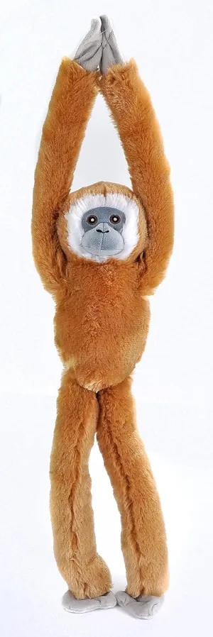 Wild Republic Ecokins Hanging Gibbon, Stuffed Animal, 22 inches, Gift for Kids, Plush Toy, Made from Spun Recycled Water Bottles, Eco Friendly, Child’s Room Decor