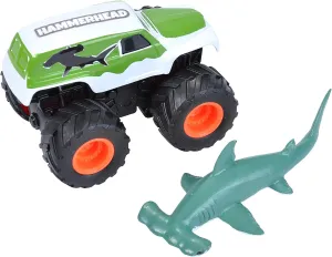 Wild Republic Hammerhead Shark & Truck, Adventure Gifts for Kids, Imaginative Play Toy, 4"
