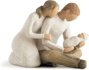 Willow Tree New Life, Celebrating The Miracle of New Life, A Gift for First Time Parents or Those Growing Their Families, Loving Relationships Between Parents and Child, Sculpted Hand-Painted Figure