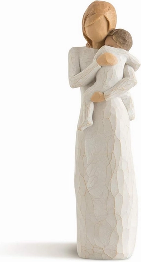 Willow Tree Child of My Heart, Into My World You Came, Bringing Sun into My Life, Making Family Our Name, for New, Adoption, or Blended Families, Sculpted Hand-Painted Figure