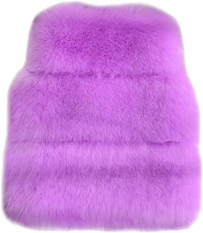 Winter Coats for Toddler Baby Girls Faux Fur Vest Winter Warm Coat Jacket Cute Thick Furry Kids Vest Dress Coat
