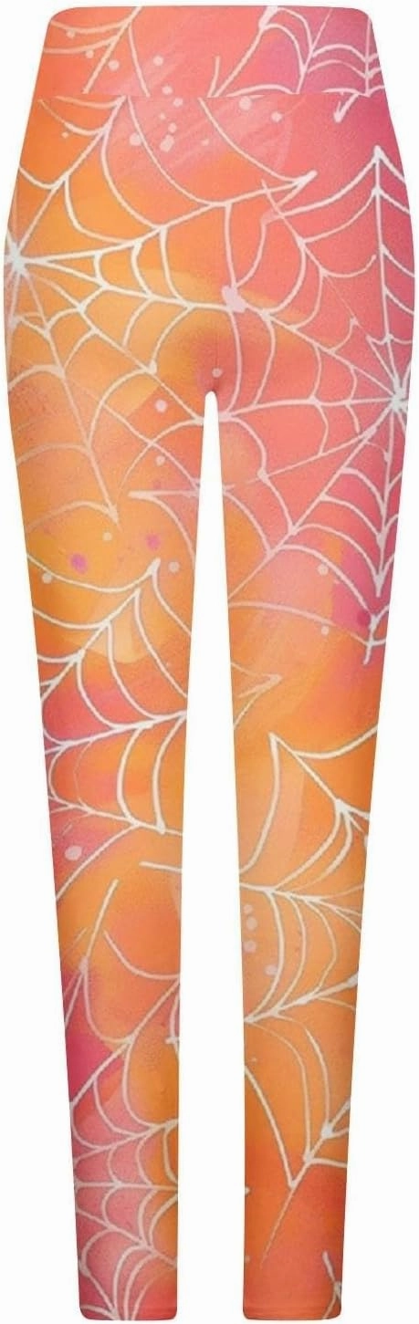 Women's Halloween Pumpkin Leggings High Waist Slim Leggings Yoga Pants Stretchy Athletic Legging Tights Halloween