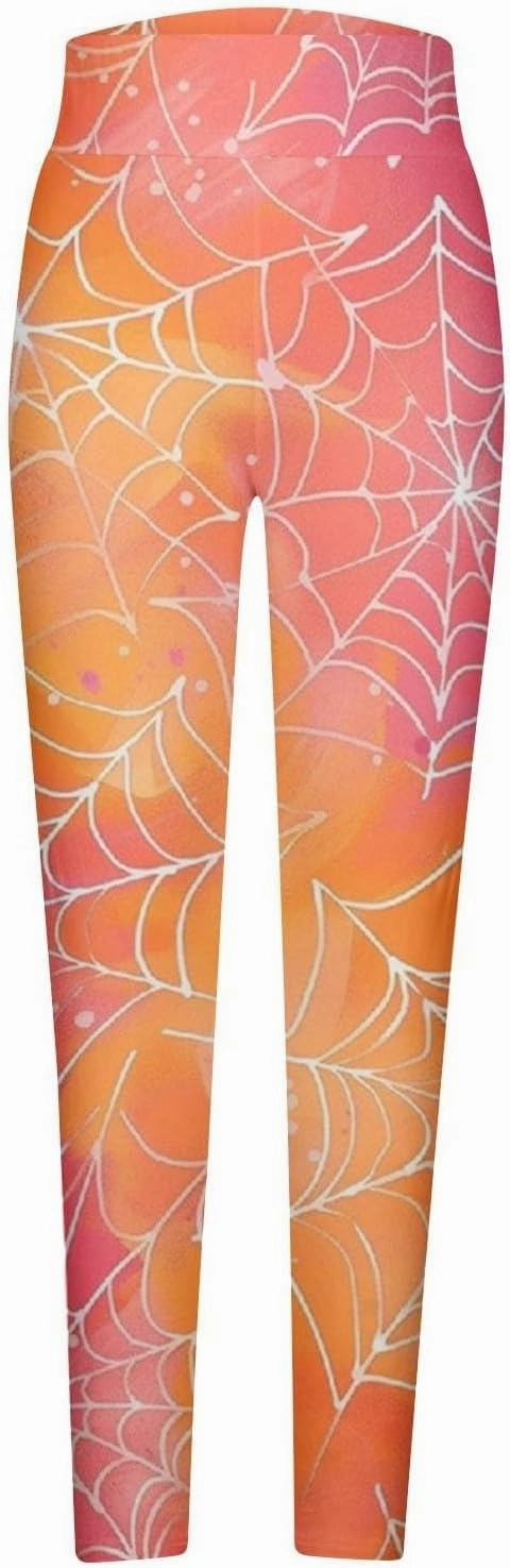 Women's Halloween Pumpkin Leggings High Waist Slim Leggings Yoga Pants Stretchy Athletic Legging Tights Halloween