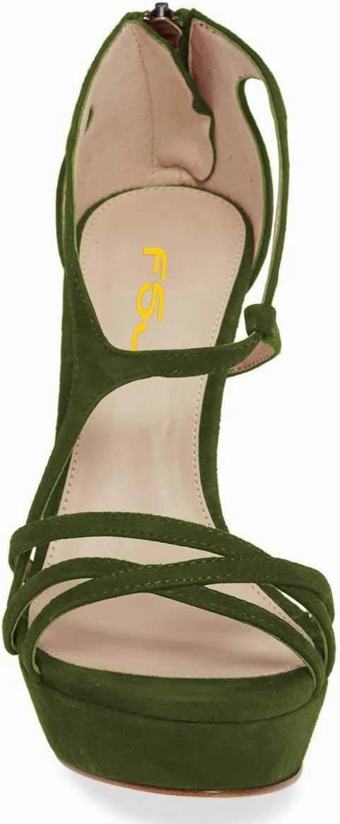 Women Strappy Open Toe Platform High Heels Caged Dress Sandals Cutout Party Stiletto Pumps Size 4-15 US