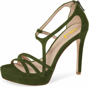 Women Strappy Open Toe Platform High Heels Caged Dress Sandals Cutout Party Stiletto Pumps Size 4-15 US