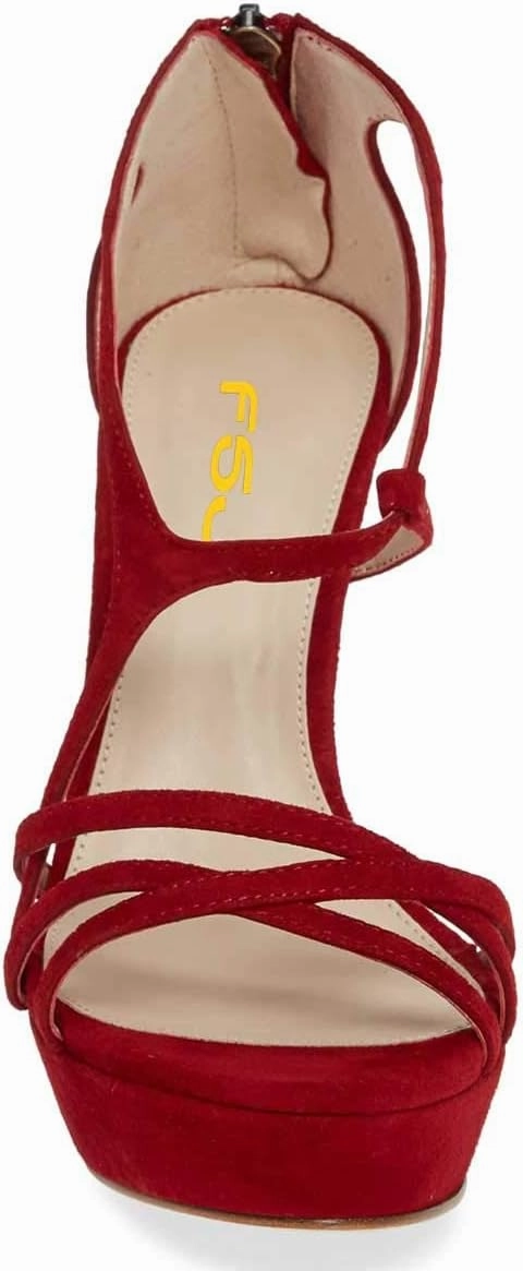Women Strappy Open Toe Platform High Heels Caged Dress Sandals Cutout Party Stiletto Pumps Size 4-15 US