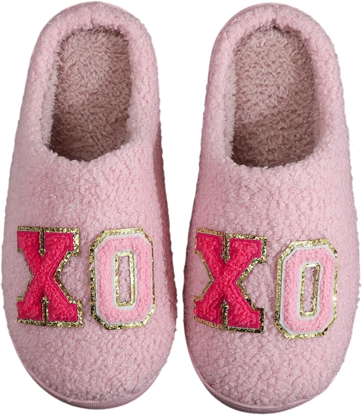 Women's Men's Fuzzy Memory Foam Slippers Fluffy Warm Comfort Light Weight Indoor Outdoor House Couple Shoes