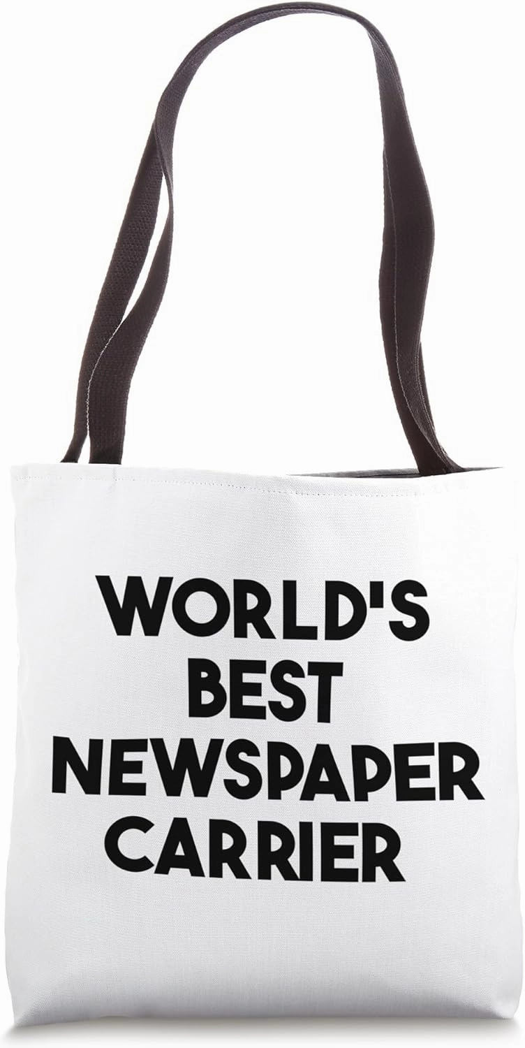 World's Best Newspaper Carrier Tote Bag