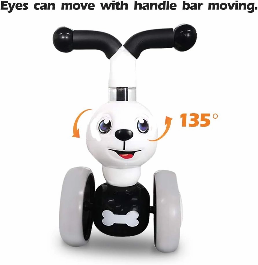 YGJT Baby Balance Bike Toys for 1 Year Old, Birthday Gifts for Boys and Girls, Silent Wheels & Non-Pedal Baby Walker Riding Toys for 10-36 Months Toddlers, Kids First Bike Gifts Spotty Dog
