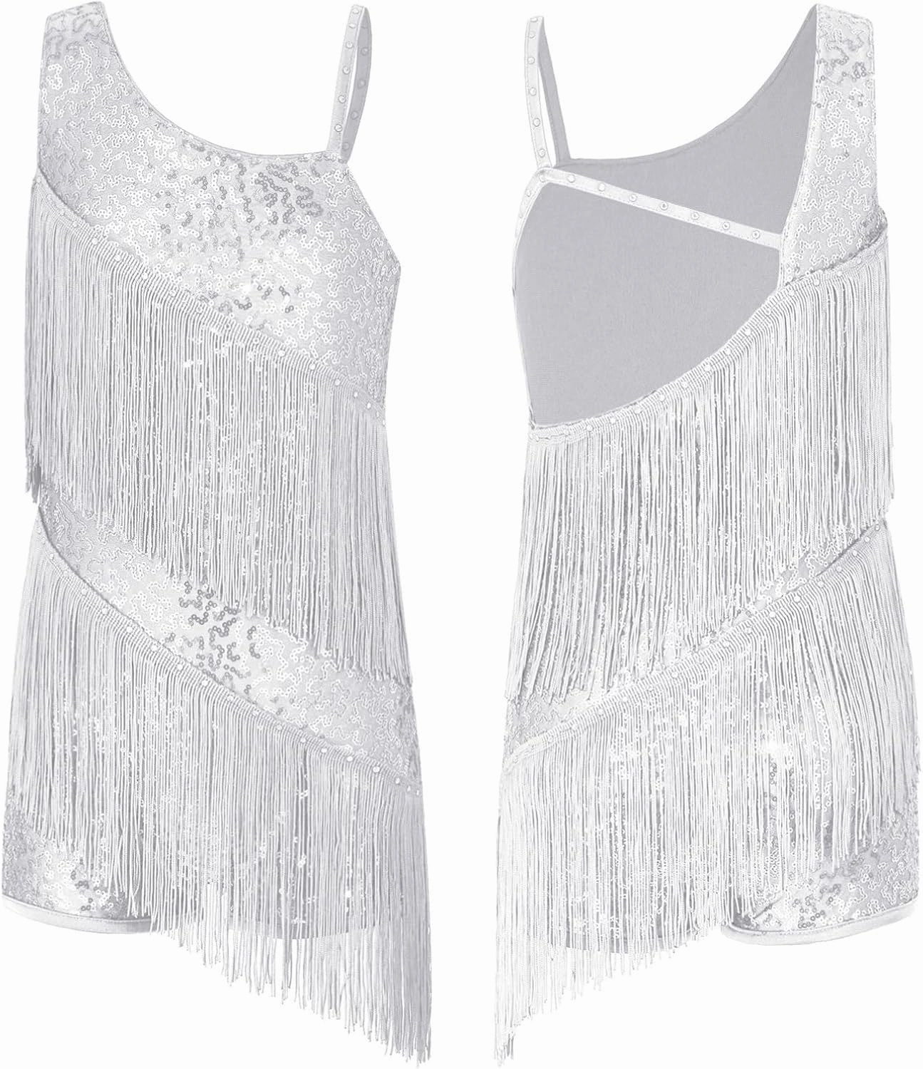 YiZYiF Big Girls Samba Tango Modern Jazz Leotard Latin Rumba Dance Dress Flapper Cocktail Party Dresses Ballroom Costume