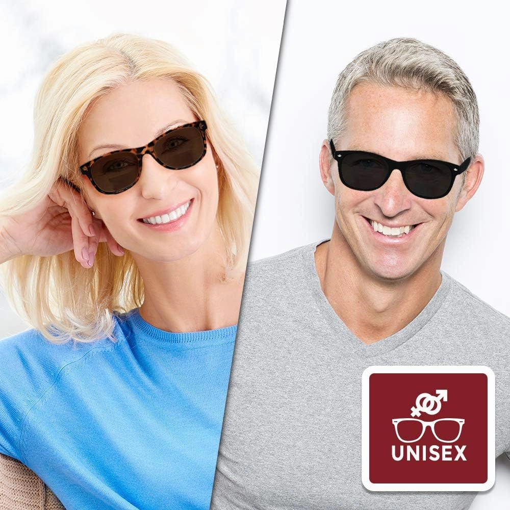 Yogo Vision Bifocal Reading Sunglasses for Men and Women-Classic, Retro Style UV400 Sun Protection Readers Eyewear
