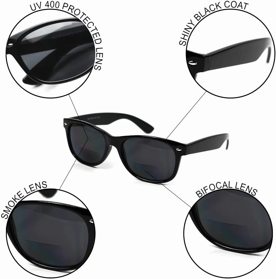 Yogo Vision Bifocal Reading Sunglasses for Men and Women-Classic, Retro Style UV400 Sun Protection Readers Eyewear