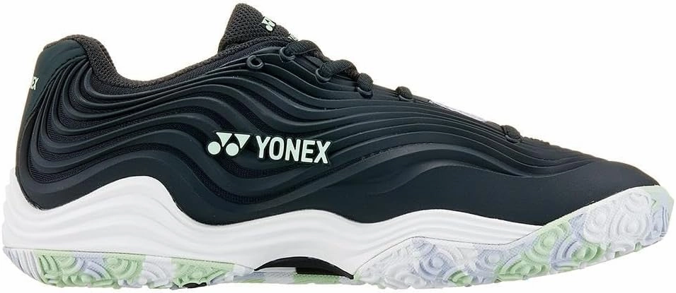 YONEX Women's Fusionrev 5 Clay Tennis Shoes Black and White
