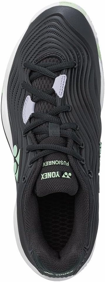 YONEX Women's Fusionrev 5 Clay Tennis Shoes Black and White