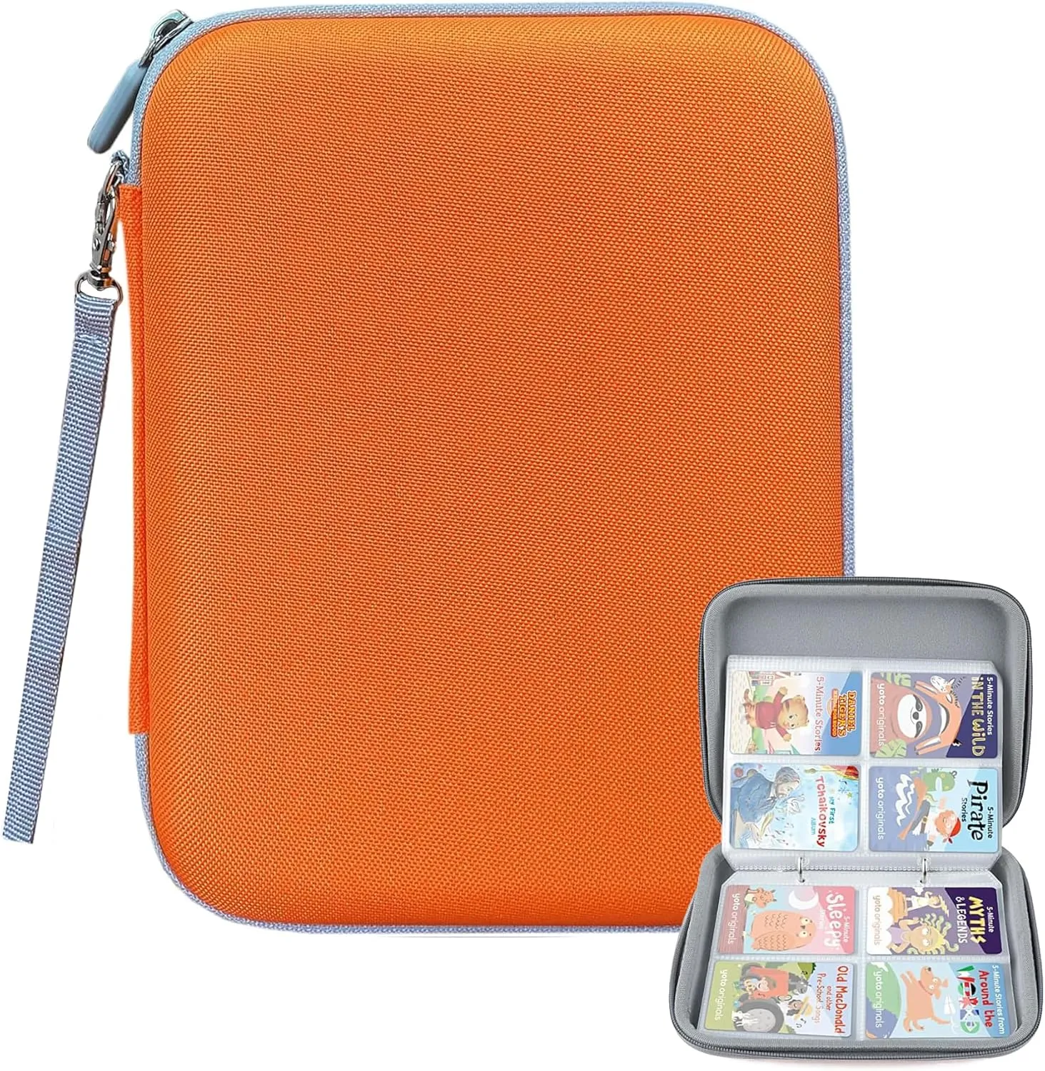 Yoto Card Case Portable Yoto Card Holder 80 Pockets Trading Card Binder Card with Zipper for Yoto Player Cards Mini Audiobook Cards Organizer Album for Travel Home