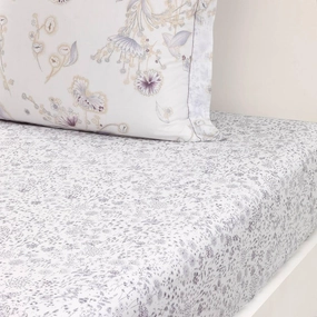 Yves Delorme Givre Multicolor Queen 63 x 81 in Fitted Sheet Extra Soft and Cooling Luxury Sheets, 100% Natural Organic Cotton - Breathable and Durable
