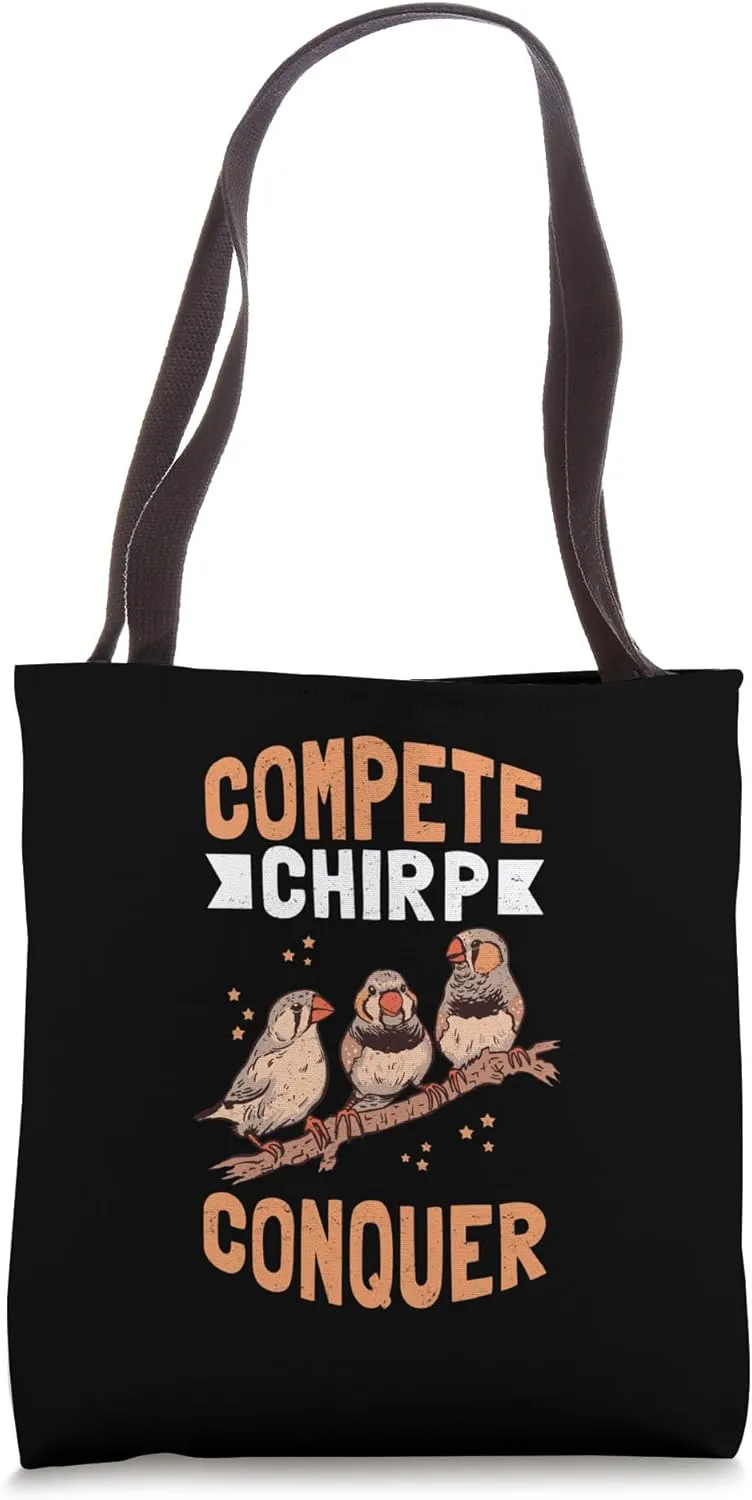 Zebra Finches Pet Bird Dad Mom Zebra Finch Tote Bag