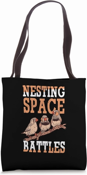 Zebra Finches Pet Bird Dad Mom Zebra Finch Tote Bag