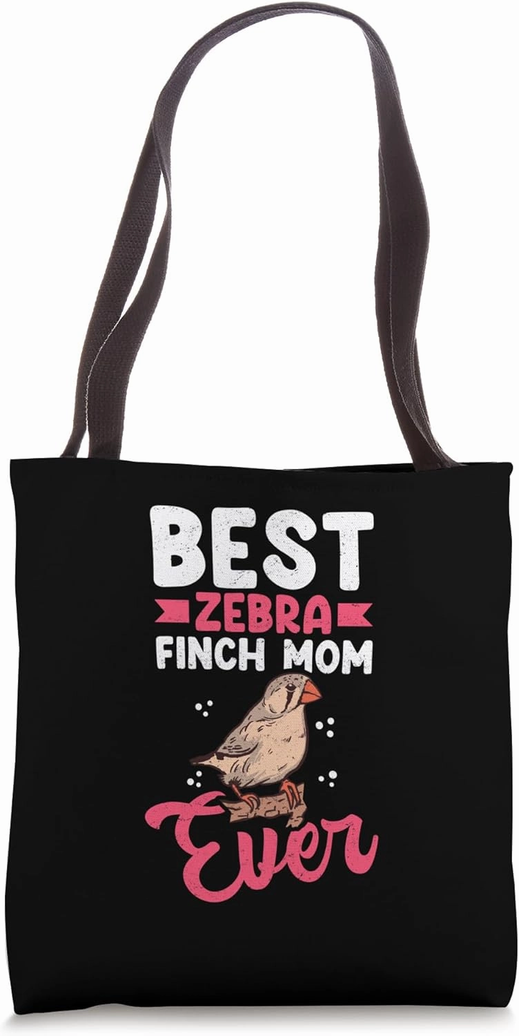 Zebra Finches Pet Bird Dad Mom Zebra Finch Tote Bag