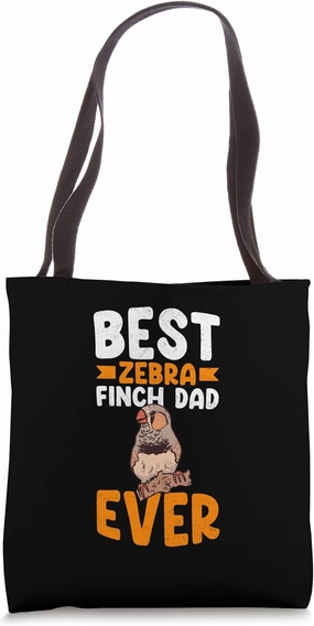 Zebra Finches Pet Bird Dad Mom Zebra Finch Tote Bag