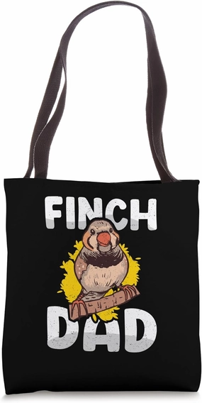 Zebra Finches Pet Bird Dad Mom Zebra Finch Tote Bag