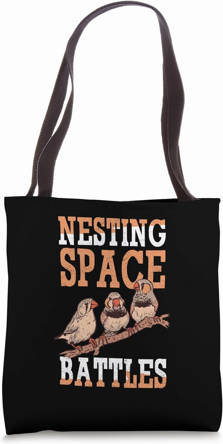 Zebra Finches Pet Bird Dad Mom Zebra Finch Tote Bag