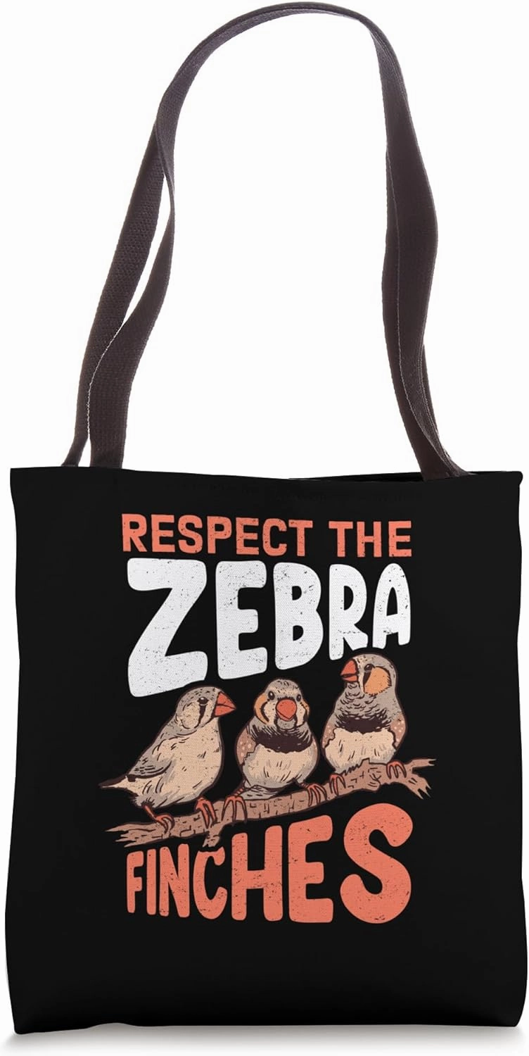 Zebra Finches Pet Bird Dad Mom Zebra Finch Tote Bag