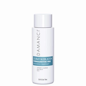 ZERO Keratin Treatment, Formaldehyde Free, Anti Frizz, Revitalizing Organic Hair Smoothing Treatment with Coconut Oil, Stem Cell Peptides and Collagen (2 OZ)