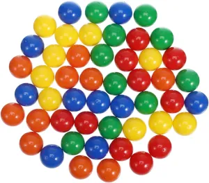 Zerodeko 50Pcs Bingo Balls - Soft Plastic Ball for Raffle Drawing, Party Games, and Entertainment Activities - 1.18 Inch Plastic Prize Capsules - Fun Family Bingo Night