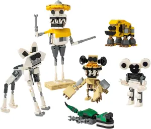 Zoo Monster Set MOC Building Blocks,Keeper，Koala, Lizard，Cow, Fox,Monkey Toys,DIY Model Building Bricks for Boys 13  and Adults(6 in 1)(488PCS)