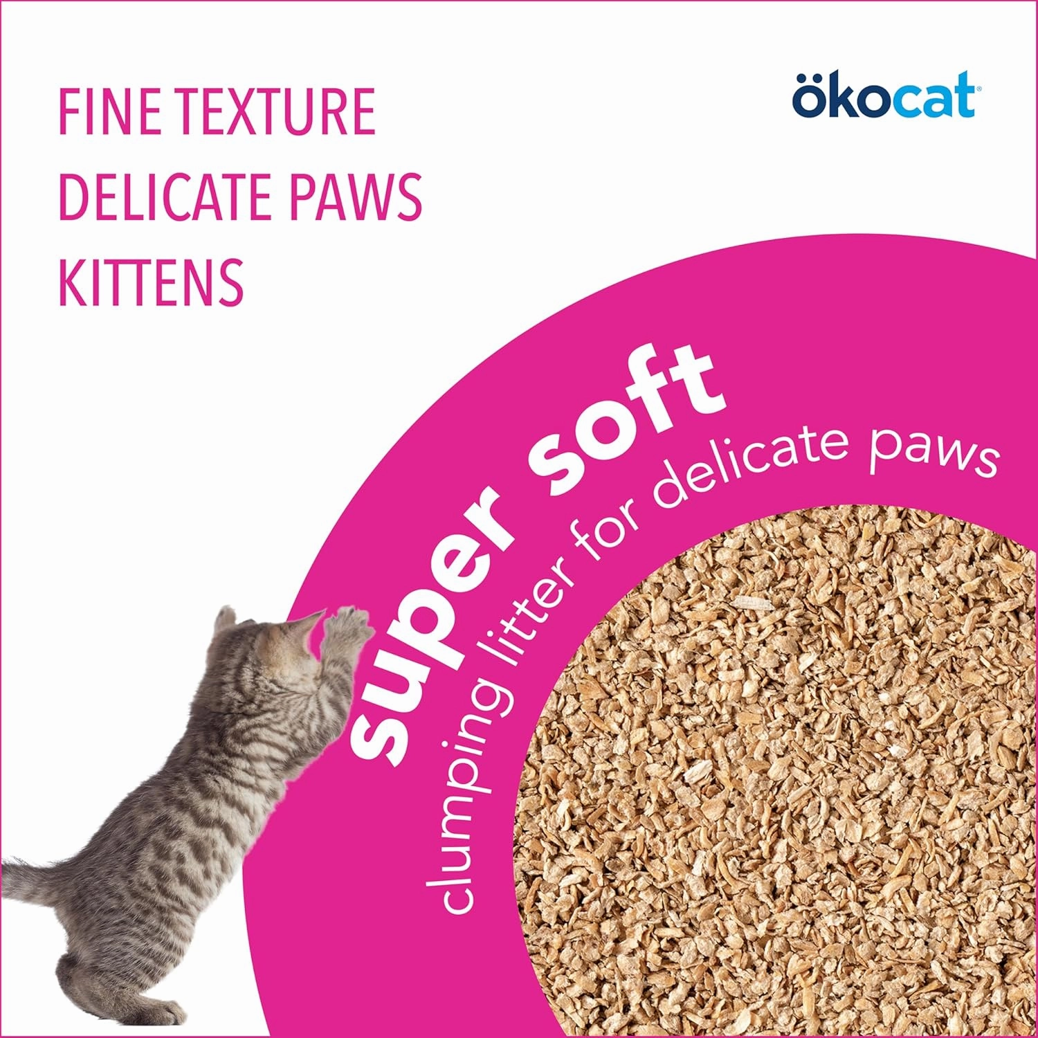 ökocat Super Soft Wood Clumping Cat Litter, Unscented,11.2 pounds - Natural Ingredients, Stops Odor, Clumps Solid, 99% Dust Free, Great for All Cats, Sensitive Paws, Kittens