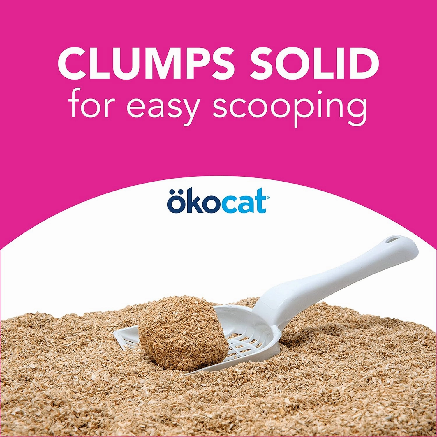 ökocat Super Soft Wood Clumping Cat Litter, Unscented,11.2 pounds - Natural Ingredients, Stops Odor, Clumps Solid, 99% Dust Free, Great for All Cats, Sensitive Paws, Kittens